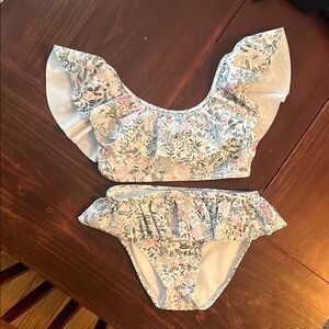 Janie and Jack Floral Ruffle Swimsuit